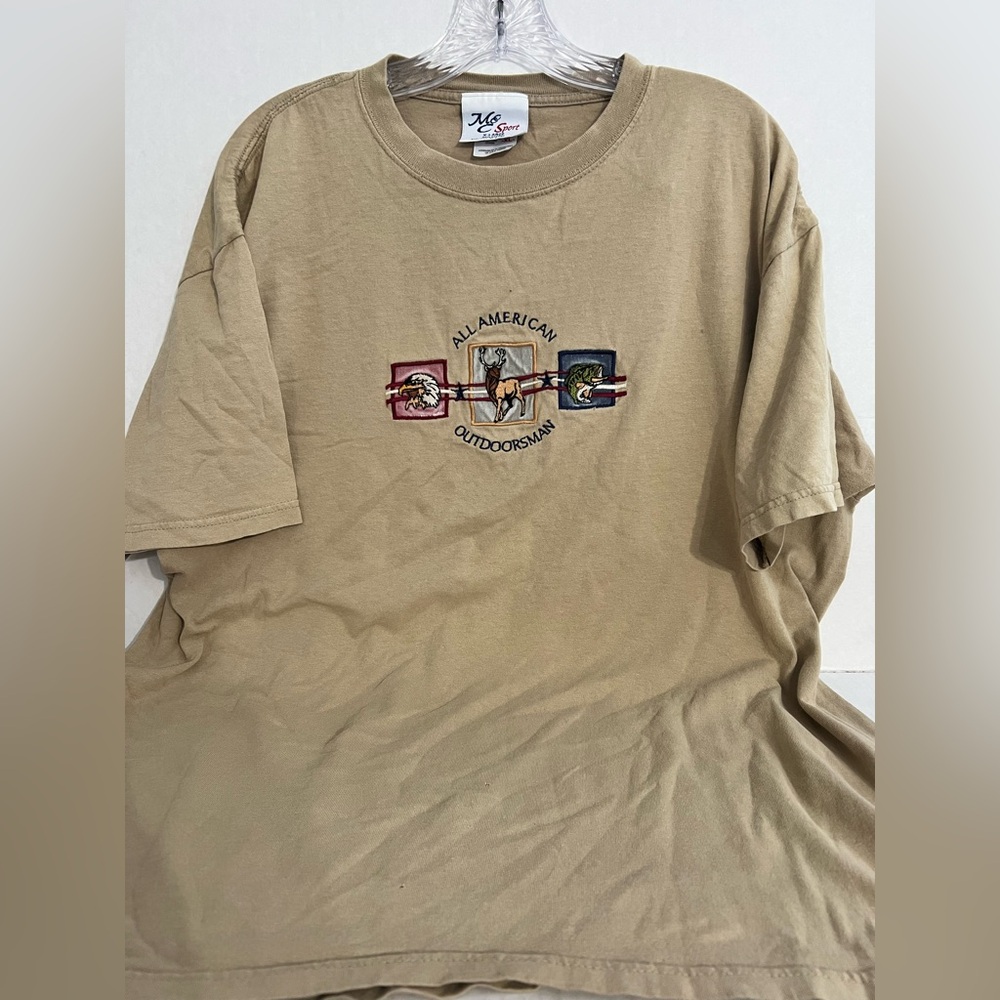 M & C Sport “All American Outdoorsman “ Embroidered T Shirt